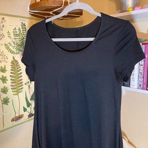 Black T-shirt dress
